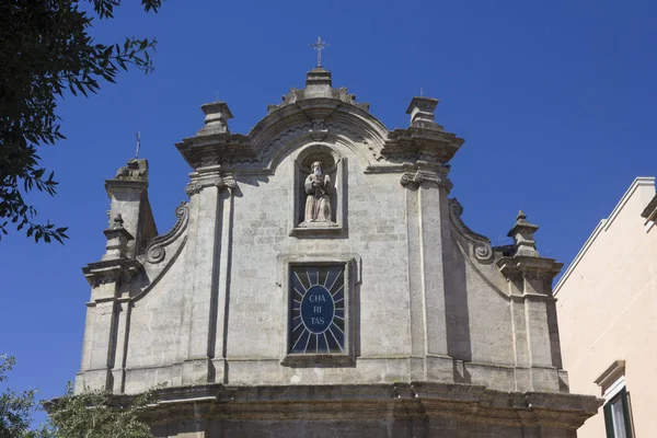 Matera Talya Ağustos 2017 Cephe San Francesco Paola Kilise Matera — Stok fotoğraf