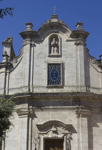 Matera Italien August 2017 Fassade Der San Francesco Paola Kirche — Stockfoto