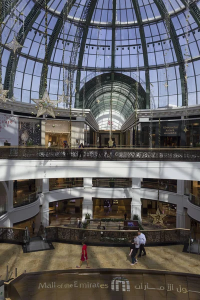 Dubai Emirados Árabes Unidos Dezembro 2017 Centro Comercial Dos Interiores — Fotografia de Stock