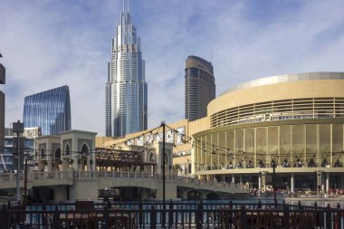 Dubai, Uae - 26 Aralık 2017: Dubai Alışveriş Merkezi Dış Mahkemesi