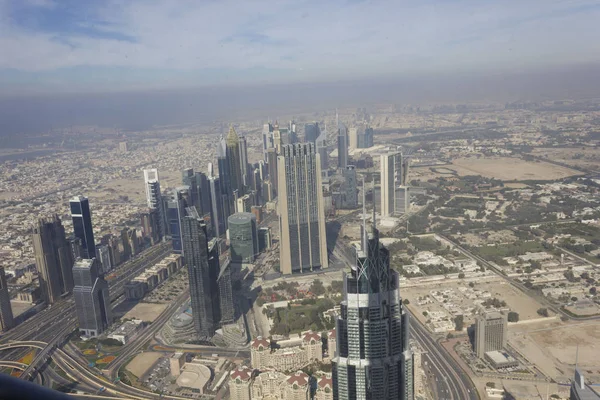 DUBAI, UAE - DECEMBER 26 2017: View of Dubai from the top