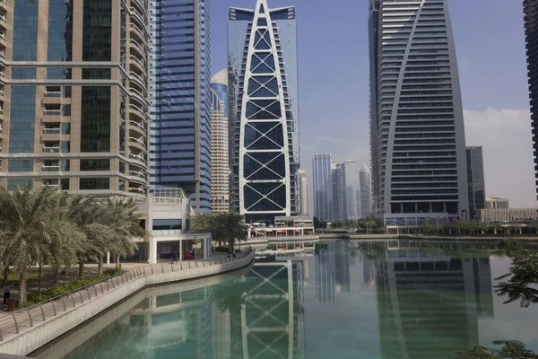 Dubai Uae Diciembre 2017 Vista General Zona Jumeirah Lake Towers — Foto de Stock