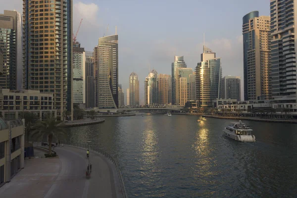 Dubai Uae Diciembre 2017 Vista Solar Del Distrito Marina Dubai — Foto de Stock