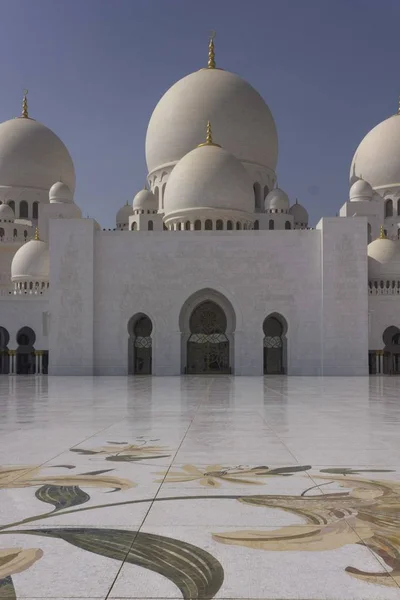 Abu Dhabi Eau Décembre 2017 Majestueuse Mosquée Cheikh Zayed Abu — Photo