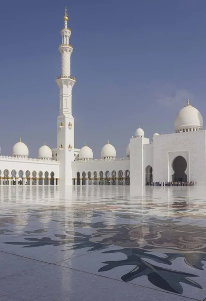 Abu Dhabi Uae December 2017 Abu Dhabi Grand Mosque Architecture — ストック写真