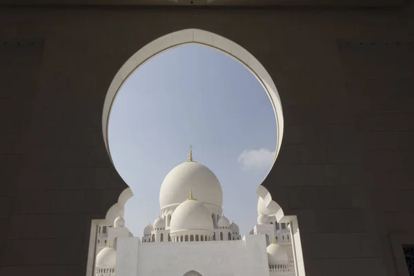 Abu Dhabi Uae December 2017 Dome Architectural Detail Sheikh Zayed — Zdjęcie stockowe