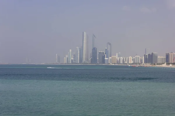 Abu Dhabi Uae December 2017 View Abu Dhabi Skyline Its — стокове фото