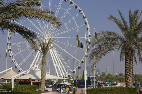 Abu Dhabi Emiratos Árabes Unidos Diciembre 2017 Rueda Fortuna Abu — Foto de Stock