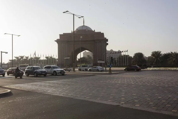 Abu Dhabi Uae December 2017 Main Entrance Gate Emirates Palace — Φωτογραφία Αρχείου