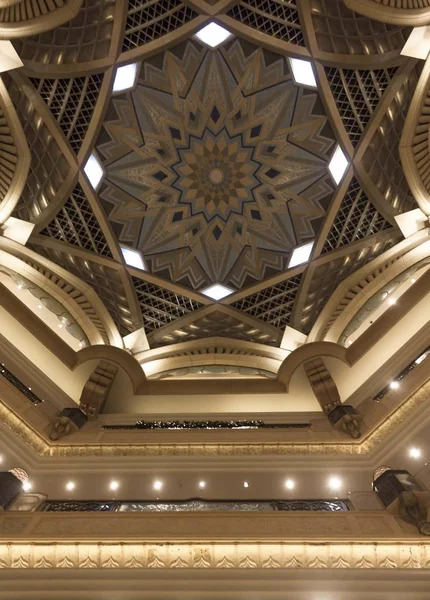Abu Dhabi Оаэ Декабря 2017 Архитектурные Детали Купола Дворца Эмиратов — стоковое фото
