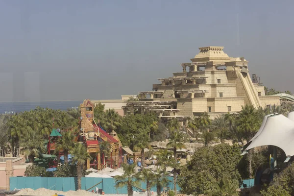 Dubai Uae December 2017 View Top Aquaventure Waterpark Dubai — Stock Photo, Image