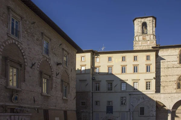 Perugien Italien December 2016 Historiska Byggnader Centrala Perugia — Stockfoto