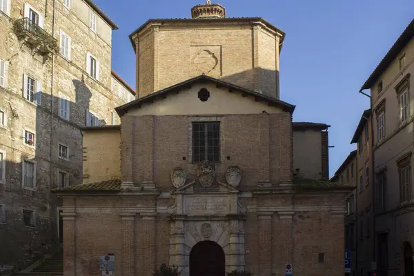 Perugia Olaszország December 2016 Halál Társaságának Temploma Chiesa Della Compagnia — Stock Fotó