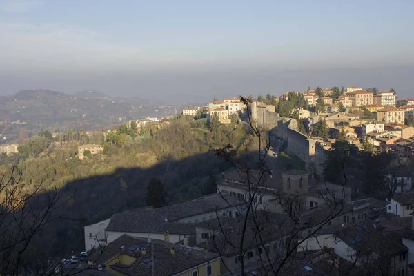 Perugien Italien December 2016 Utsikt Från Toppen Kullen Som Omger — Stockfoto