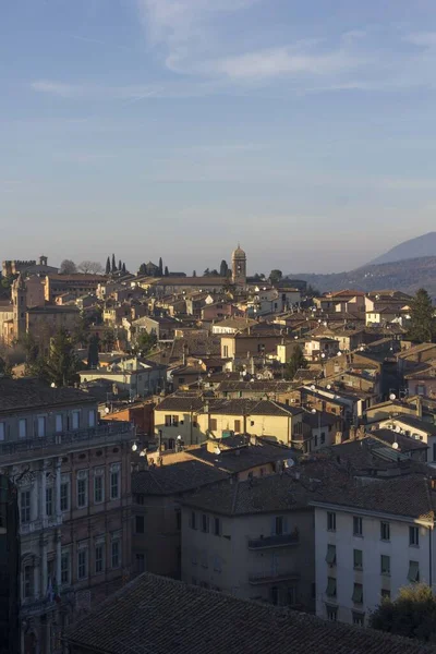 Perugia Italia Diciembre 2016 Vista Panorámica Antigua Ciudad Perugia Rodeada — Foto de Stock