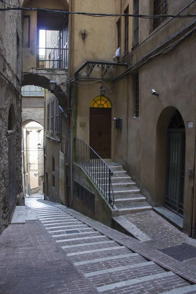 Perugia Italië December 2016 Oude Steeg Het Historische Centrum Van — Stockfoto