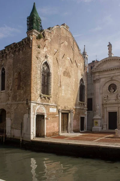 Venice Itálie Května 2016 Kostel Opatství Misericordia Abbazia Misericordia Benátkách — Stock fotografie