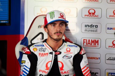 20 Eylül 2019; Ciudad del Motor de Aragon, Alcaniz, İspanya; Aragon Motosiklet Grand Prix, Pramac Yarış Takımı 'ndan Francesco Bagnaia 2.