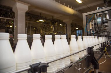 Modern süt pl şişelerde süt şişeleme için mekanizma-line