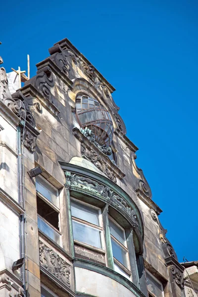 Fragment z domu na średniowieczny rynek we Wrocławiu (capi — Zdjęcie stockowe