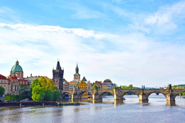 Büyülü yatay, Charles Köprüsü Prag, Çek Cumhuriyeti 