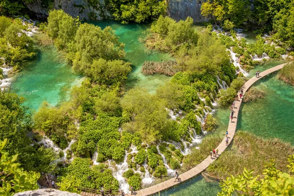 Incredibly beautiful fabulous magical landscape with a waterfall