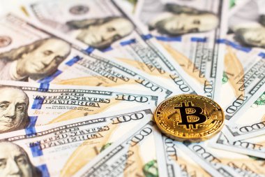 Dolar ve bikonun, dijital para biriminin ve internet üzerindeki finansal işlemlerin (rota, takas, ticaret, çember - kavram) artan rolünün soyut bir sembolü olması)