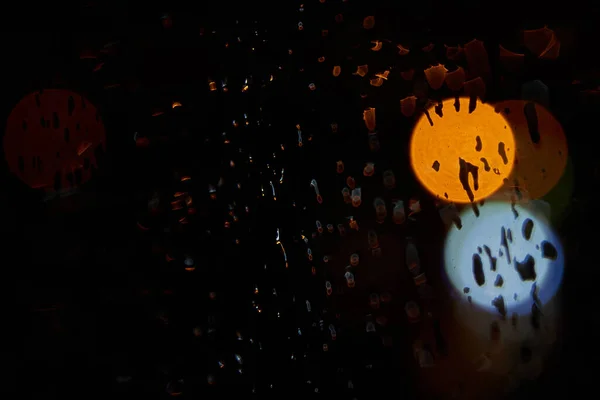 Soyutlama, kırmızı, turuncu, mavi, daire, boşanmalar, çizgiler, yansıma, siyah arkaplan