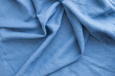 Mavi Kumaş dokusu ve arkaplanı.