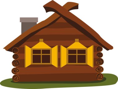 Eski ahşap ev. Geleneksel Kuzey evi.