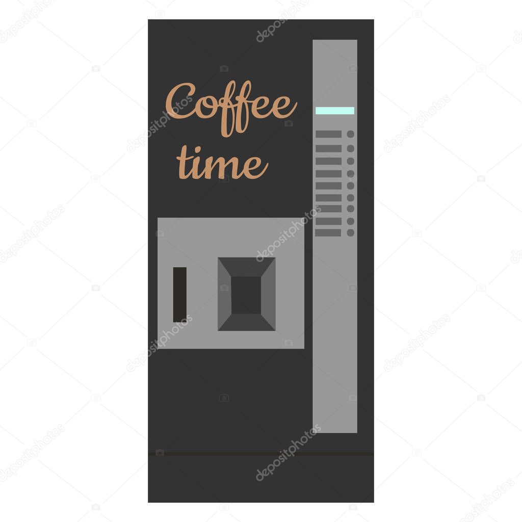 Office coffee machine icon isolated on white background.