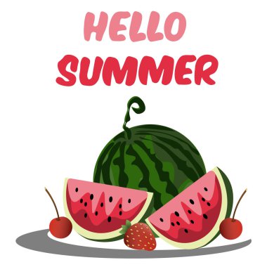 Merhaba yaz tebrik kartı.