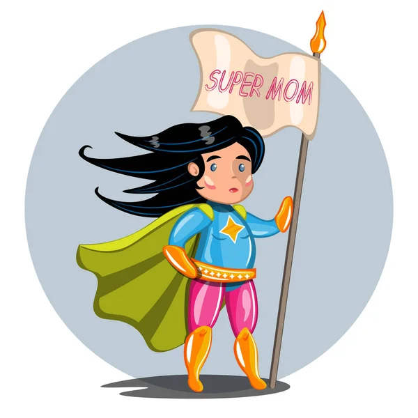Супергерои Super Mom Family — стоковый вектор