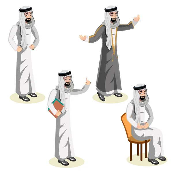Zestaw znaków arabskich człowieka — Wektor stockowy