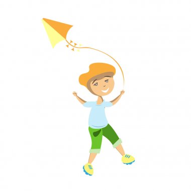 Çocuk uçan uçurtma için