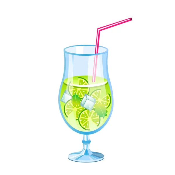 Mojito frischer Cocktail — Stockvektor