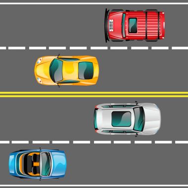 Şehir trafik vektör kavramı.