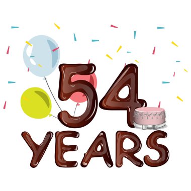 54 yıl yıldönümü davetiye