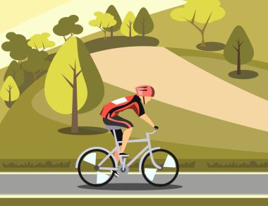 Spor atlet bisikletçi Park