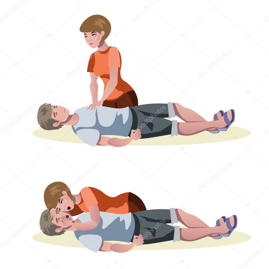 Emergency first aid resuscitation procedures