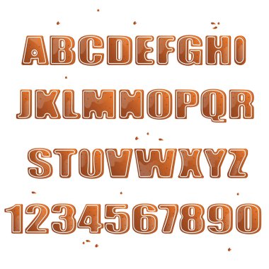 Noel çerezleri alfabesi harfleri Noel