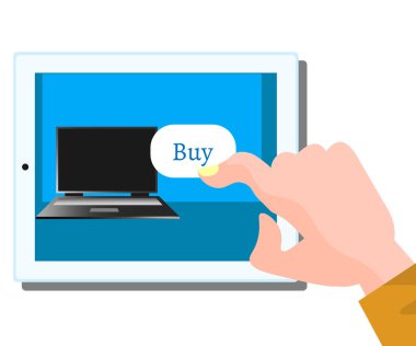 Bilgisayar düz vektör çizim tasarım satın.