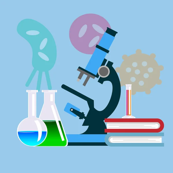 Biologie vědy vzdělávání koncepce plakát — Stockový vektor