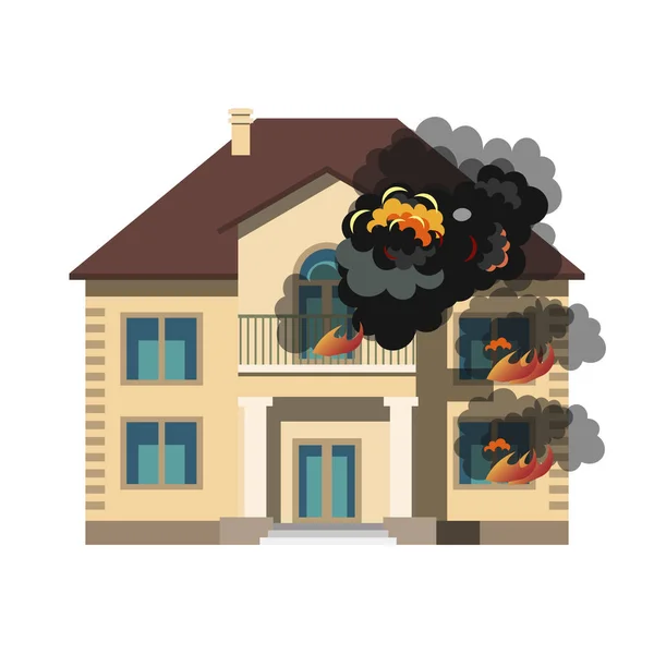 Pojištění proti požáru, barevné — Stockový vektor