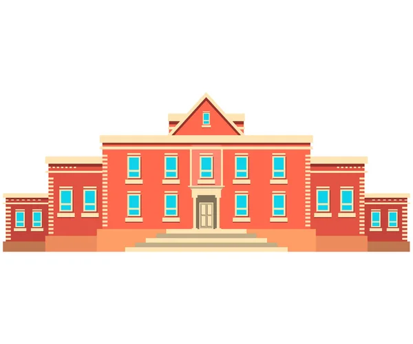 School building. Buildings for city construction. — Stock Vector