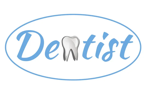 Dental Logo Szablon Płaska konstrukcja — Wektor stockowy