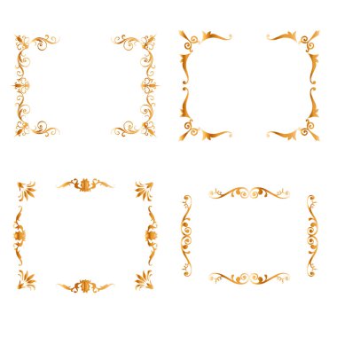 Altın çerçeve kümesi