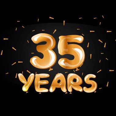 Altın sayı 35 altın balon.