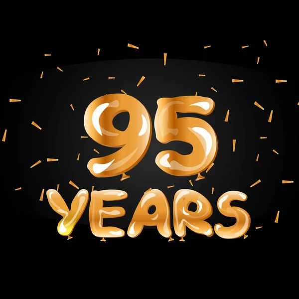 95 lat Anniversary celebration logotyp. — Wektor stockowy