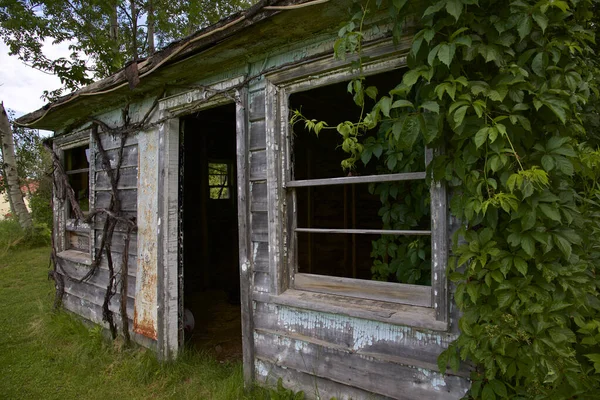 Una Cabaña Madera Abandonada Bodega — Foto de Stock